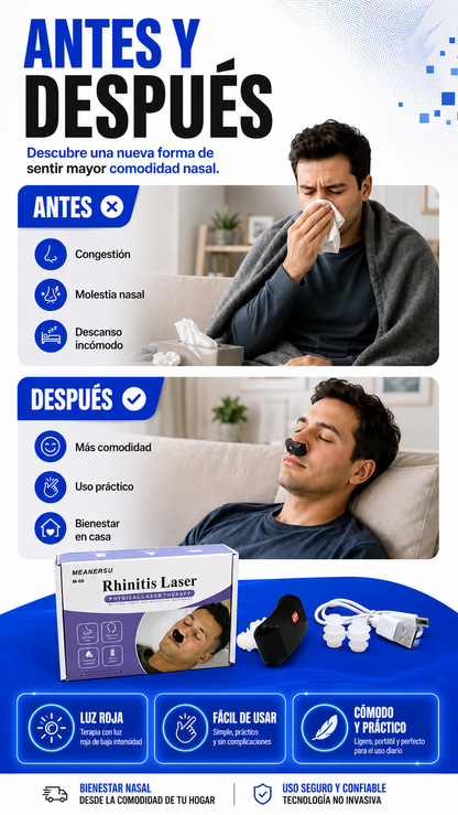LumiNasal M-06 | Dispositivo Nasal de Luz Roja Recargable + Envio Gratis