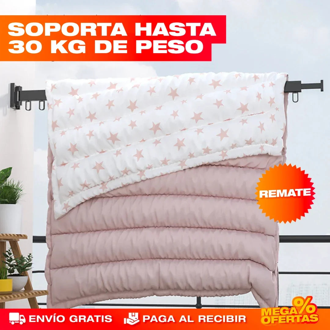 GANCHO TENDEDERO RETRÁCTIL DE ALUMINIO + Envio Gratis + Regalo