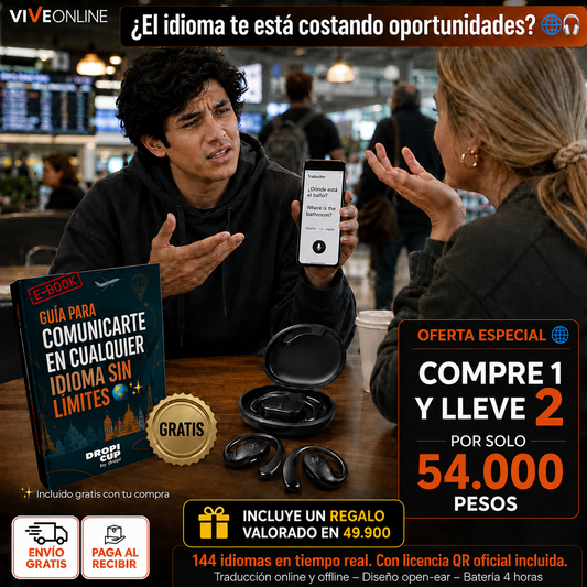 Audífonos Traductores Inteligentes +140 Idiomas + Envio Gratis + Regalo