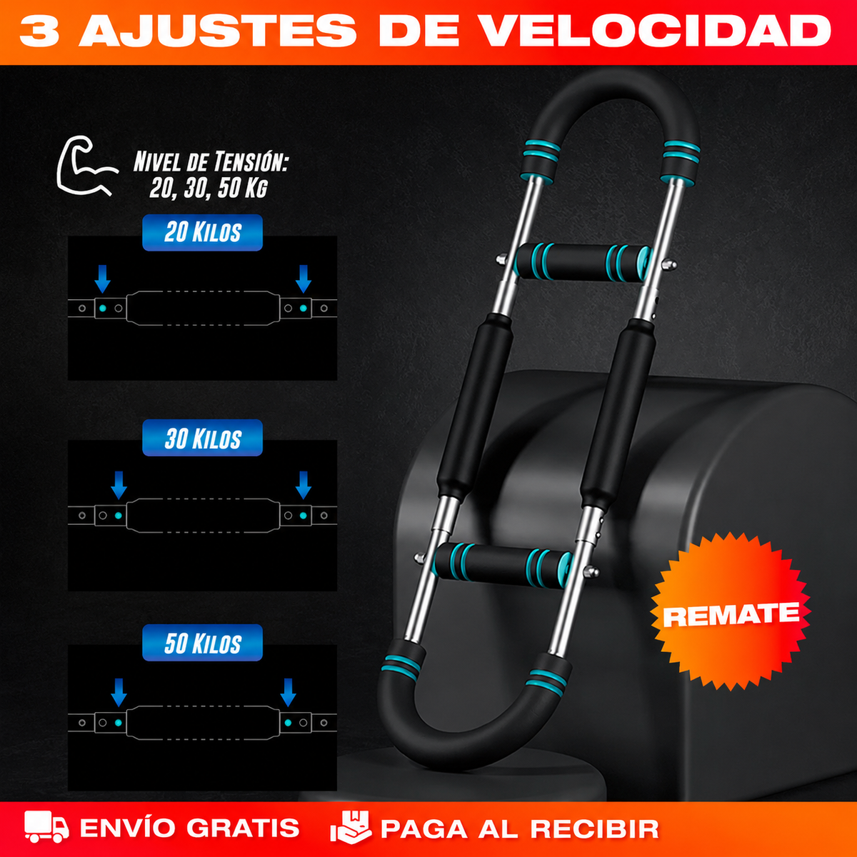 Entrenador FastFlex® – Todo el Gimnasio en Casa, Sin Mensualidad + Envio Gratis