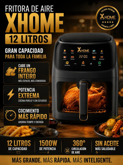 (LIQUIDACIÓN VELMORA) - Freidora De Aire Xhome 12 Lts + Regalo + Envio Gratis