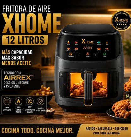 (LIQUIDACIÓN VELMORA) - Freidora De Aire Xhome 12 Lts + Regalo + Envio Gratis